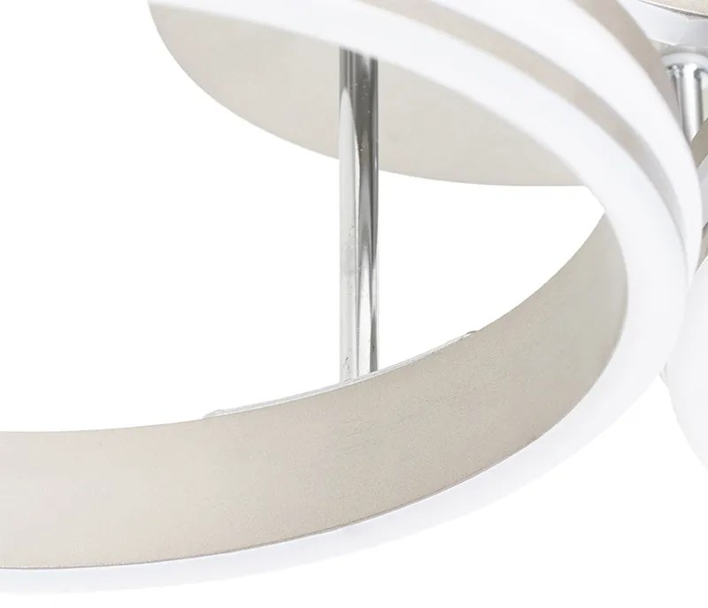 Candeeiro de teto em aço com LED regulável em 3 níveis 3 luzes - Navara Design