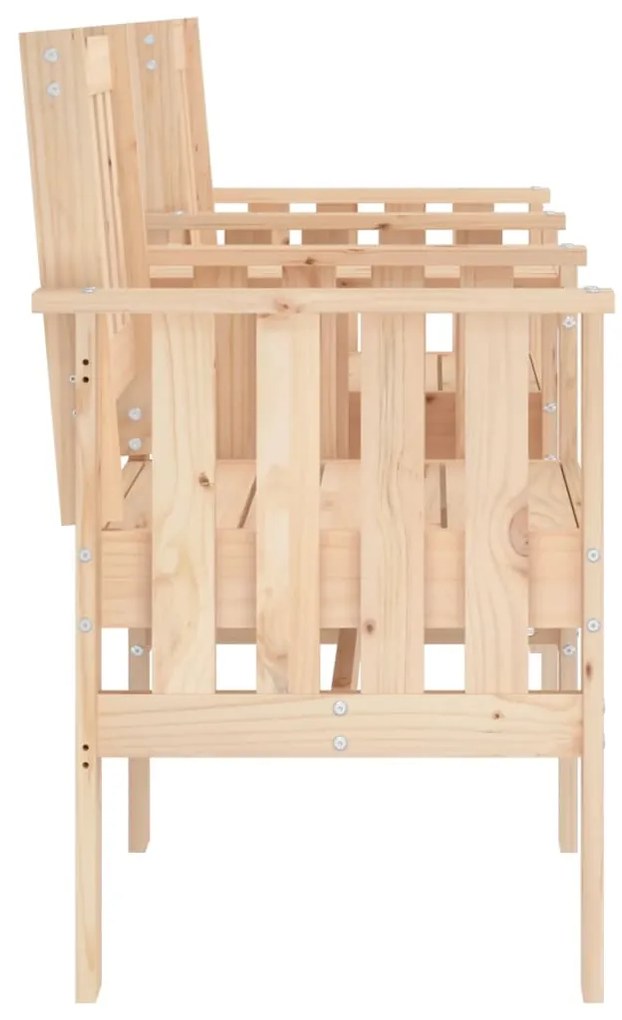 Banco de jardim 2 lugares com mesa pinho maciço