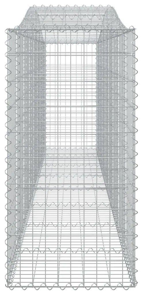 Cestos gabião arqueados 8pcs 400x50x100/120cm ferro galvanizado