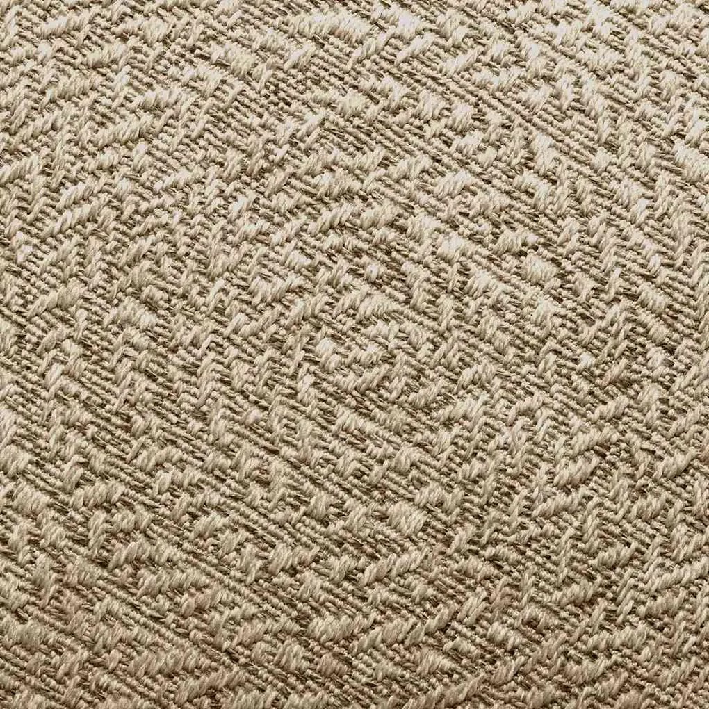 Tapete ZIZUR bege 140x200 cm aspeto de juta interior e exterior