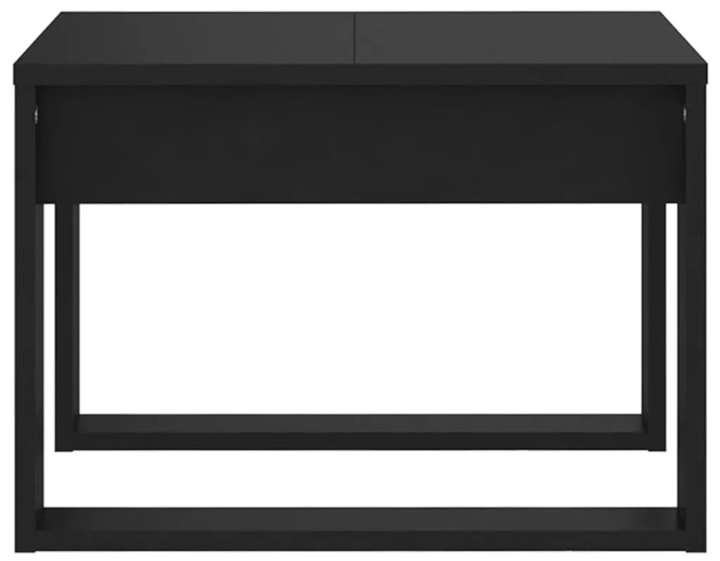 Mesa de apoio 50x50x35 cm derivados de madeira preto