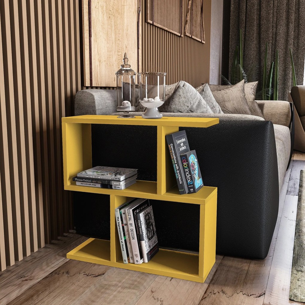 Mesa de Cabeceira Life – Amarela – 60x60x20 cm
