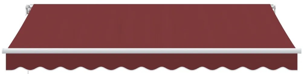 Toldo retrátil manual 350x250 cm bordô