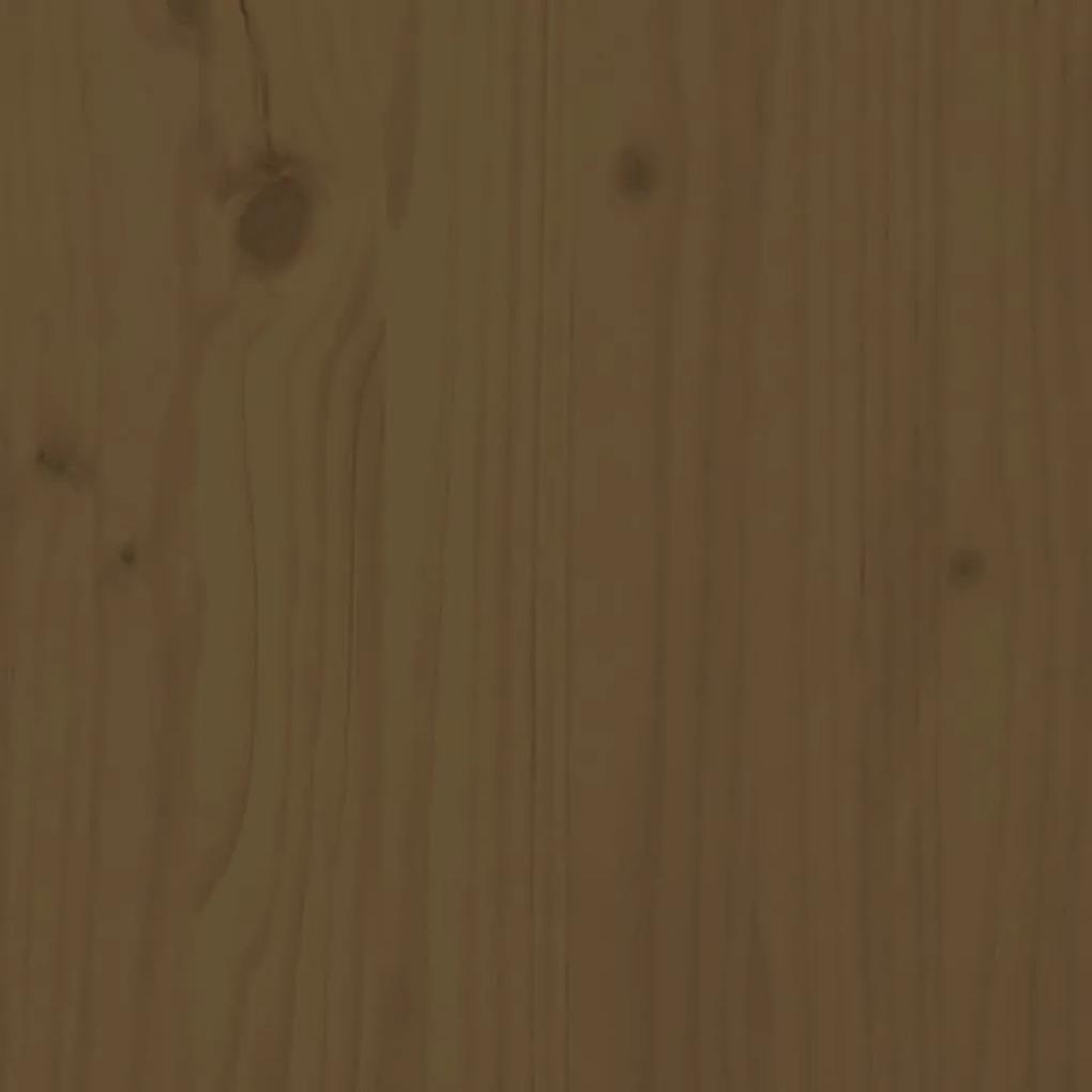 Mesa de centro 80x55x40,5 cm madeira pinho maciça castanho-mel