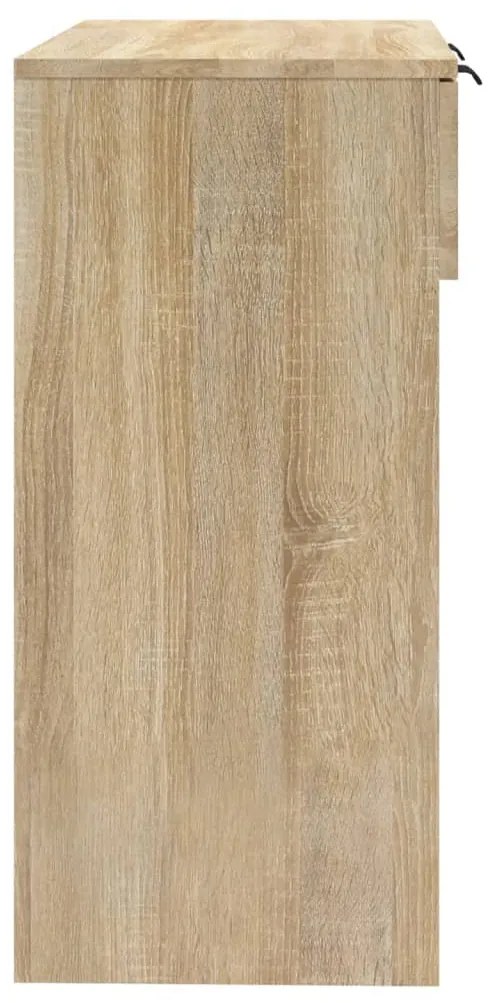 Mesa consola 90x36x75 cm derivados de madeira carvalho sonoma