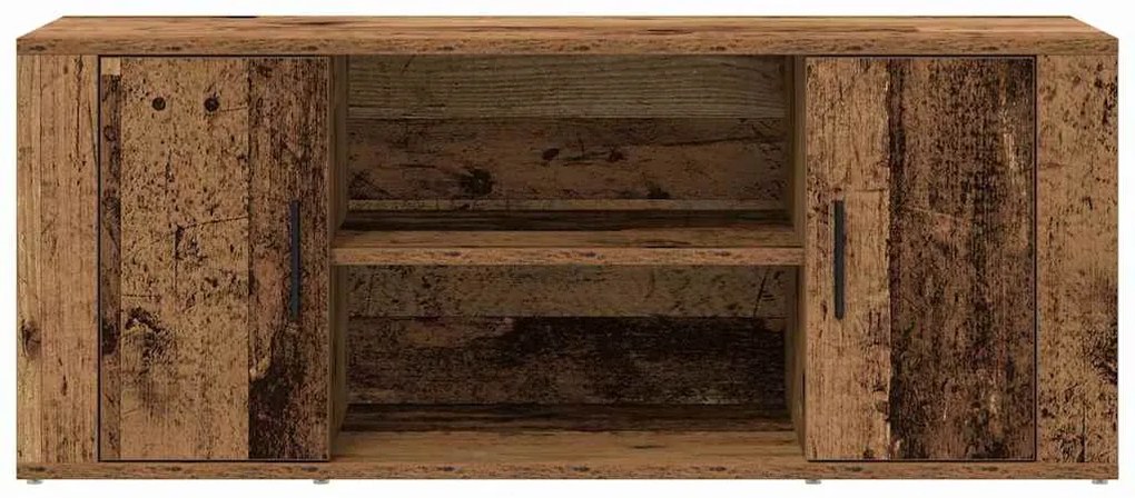 Armário para TV vidaXL Madeira Velha 100x35x40 cm Madeira Engenharia