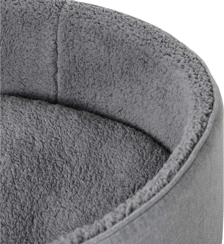 Cama para cães lavável 73 x 60 x 27 cm cinzento