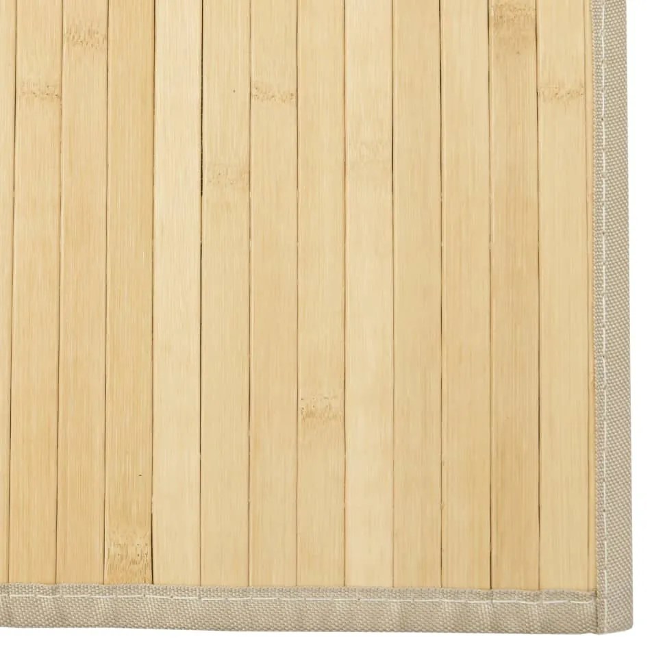 Tapete retangular 70x500 cm bambu cor natural clara