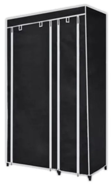 Roupeiros de tecido 2 pcs preto