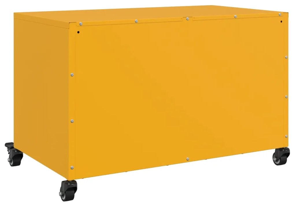 Móvel de TV 68x39x43,5 cm aço amarelo mostarda