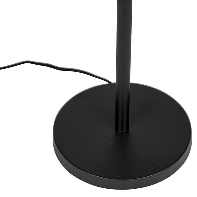 Candeeiro de pé moderno preto sem abajur 149 cm - Simplo Moderno