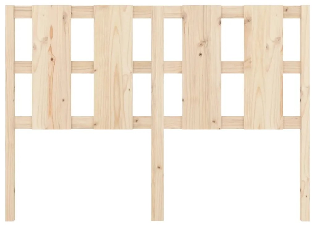 Cabeceira de cama 125,5x4x100 cm pinho maciço