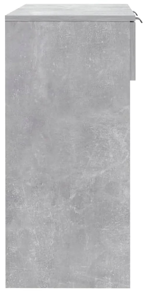 Mesa consola 90x36x75 cm derivados de madeira cinzento-cimento