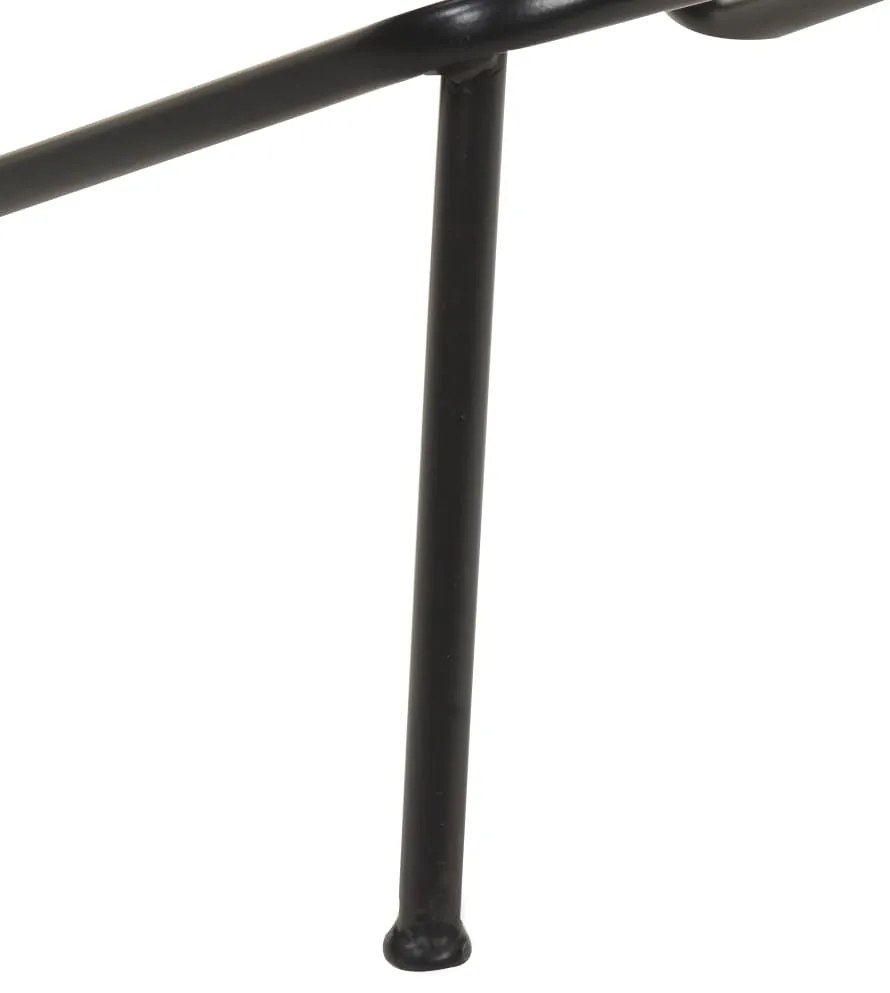Bancos de bar 2 pcs couro genuíno preto