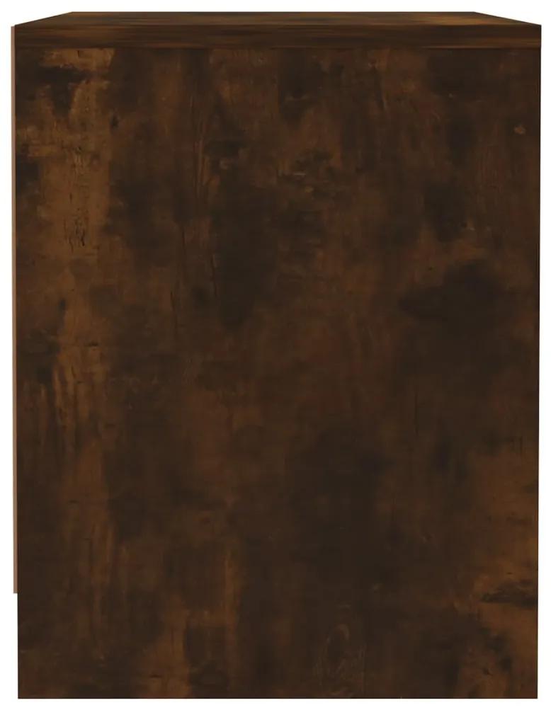 Mesa de cabeceira 45x34x44,5 cm aglomerado cor carvalho fumado
