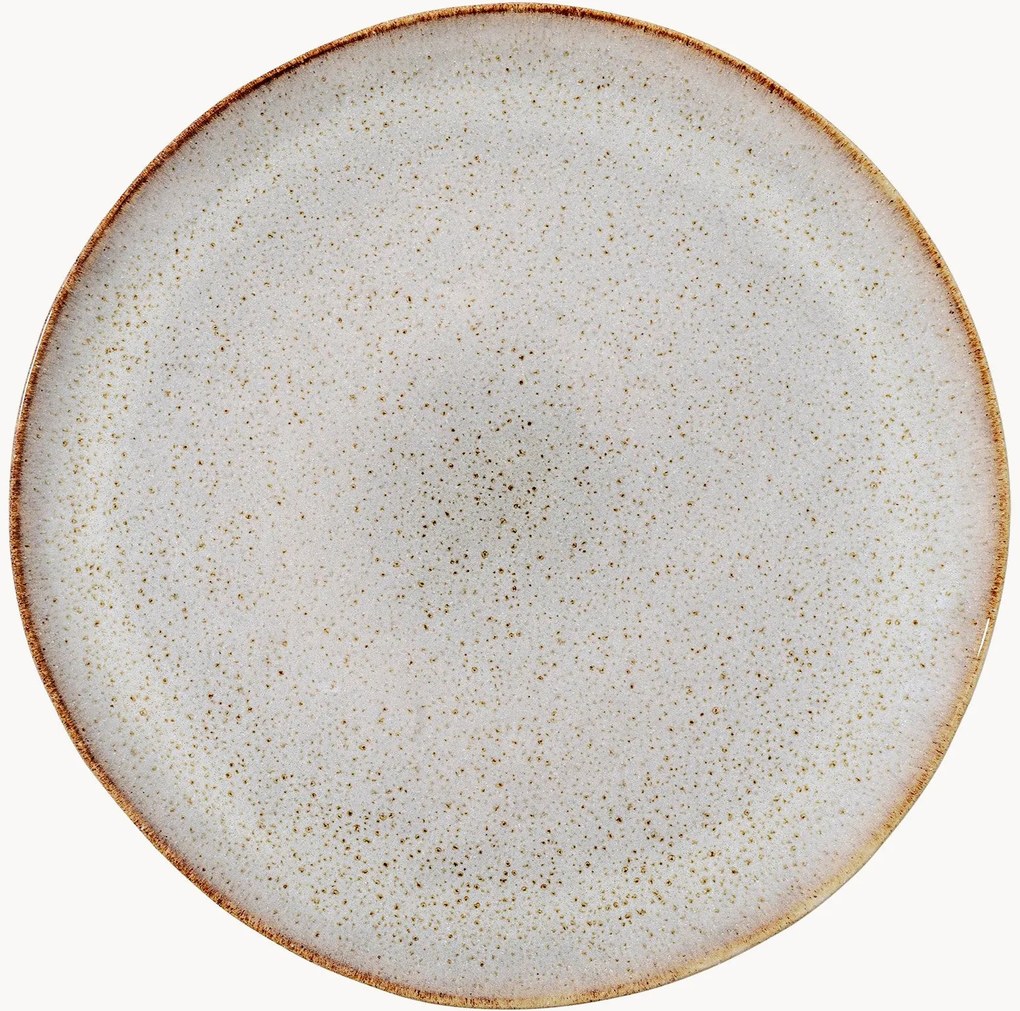 Pratos de jantar artesanais Sandrine, conjunto de 4