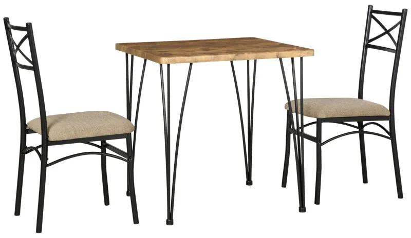 Conjunto Clarisse - 2 Cadeiras e 1 Mesa - Design Clássico