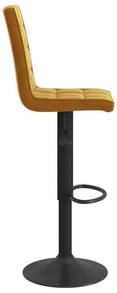 Bancos de bar 2 pcs veludo castanho
