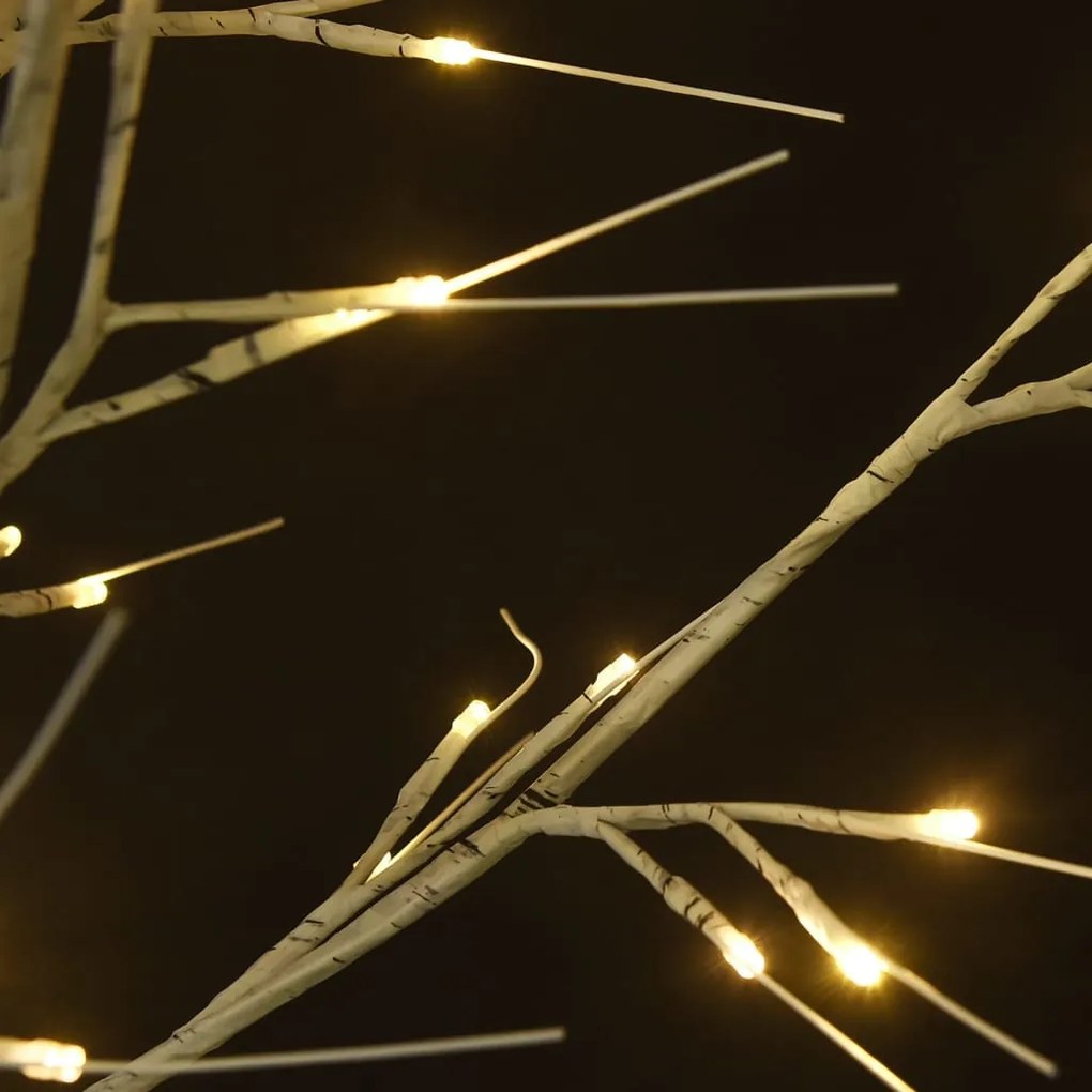 Árvore de Natal 180 LEDs salgueiro int./ext. 1,8m branco quente