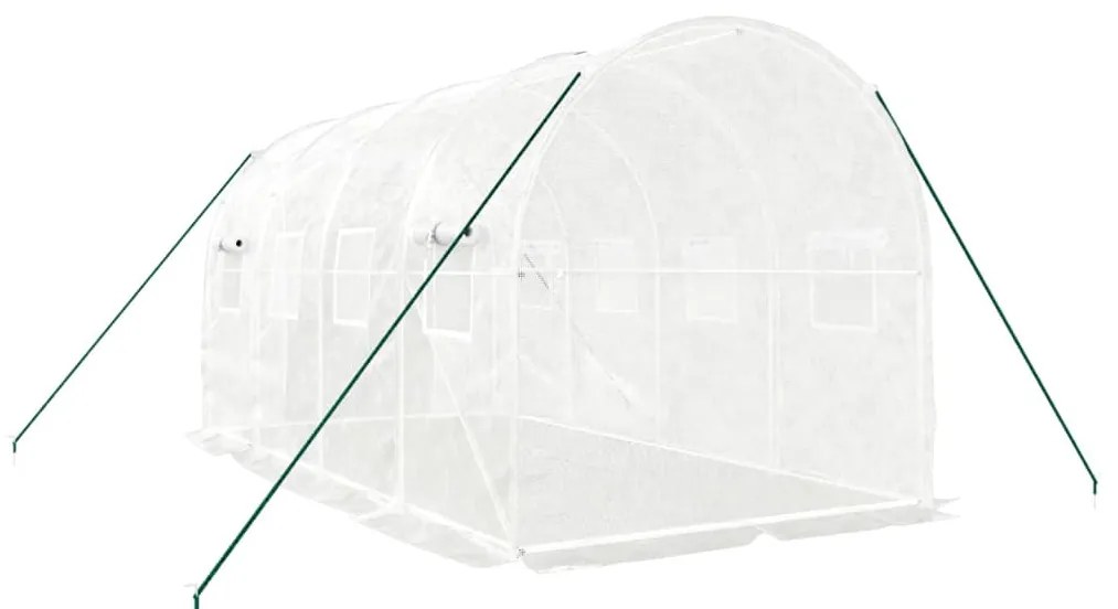 Estufa com estrutura de aço 8 m² 4x2x2 m branco