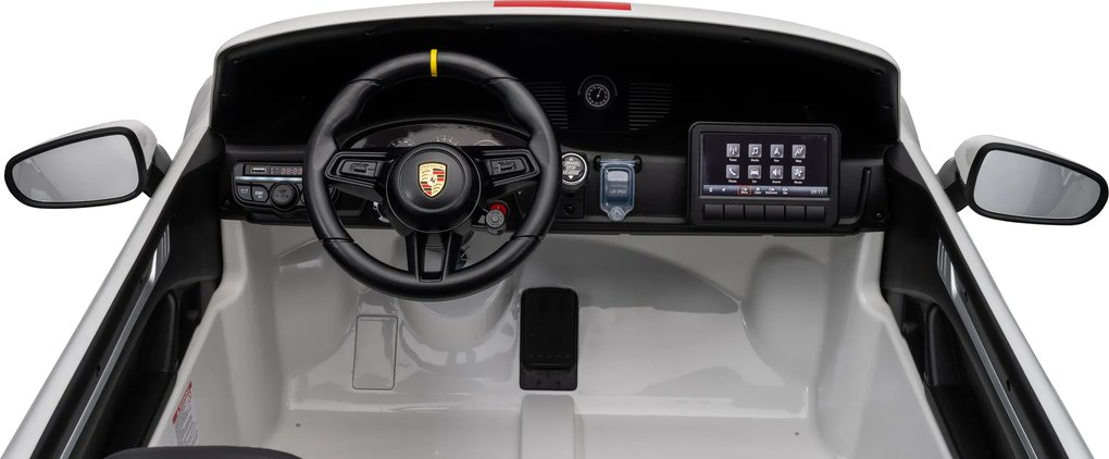 Carro elétrico infantil Porsche 911 GT3 RS 24 V 4x4 Com licença oficial 2 lugares, Bateria de lítio, Bancos em couro sintético, Rodas em EVA Vermelho