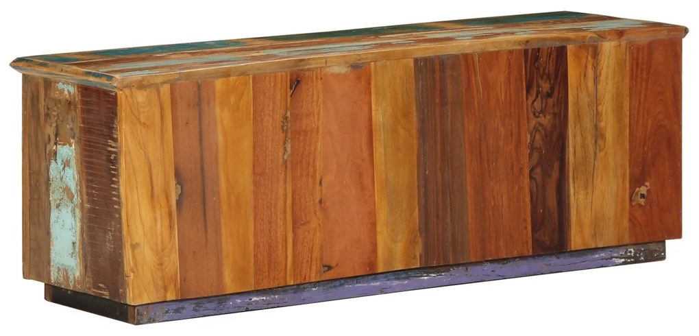 Banco para Sapatos 110x35x40 cm Madeira Sólida Recuperada