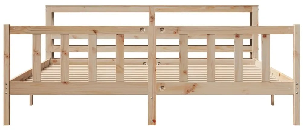 Cama sem colchão 180x200 cm madeira de pinho maciça