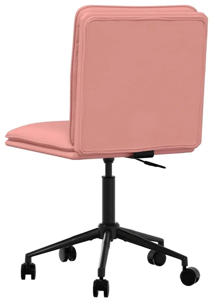 Cadeiras de jantar 2 pcs couro artificial rosa