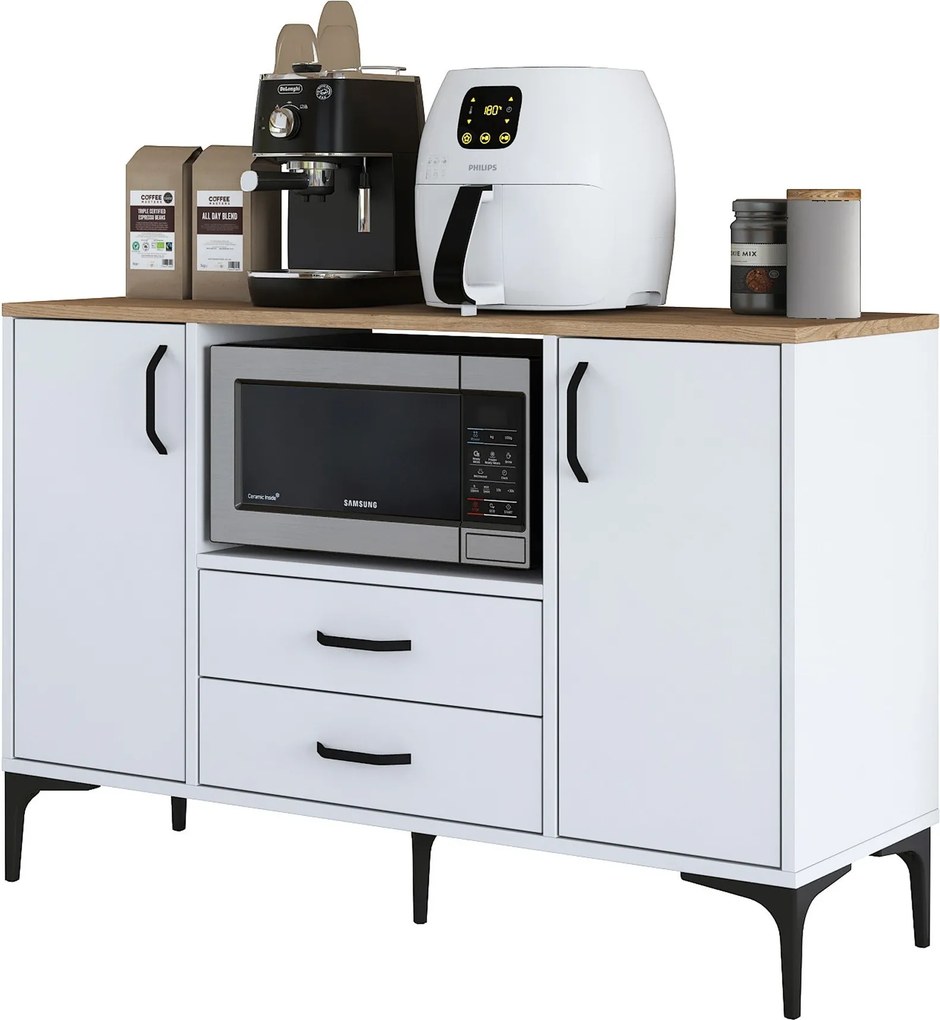 Mobiliário "JE174" - Design Moderno - Wallnut
White
