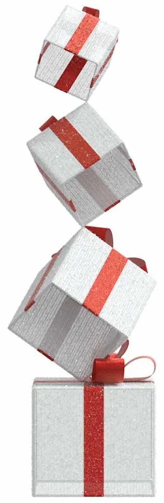 Decoração de Natal caixa de presente 80 LED branco quente