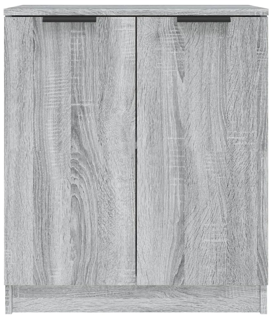 Aparadores 2 pcs 60x30x70 cm madeira processada cinzento sonoma
