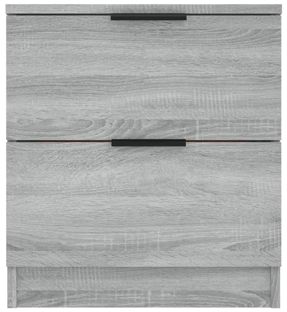 Mesa de cabeceira 2 pcs derivados de madeira cinzento sonoma