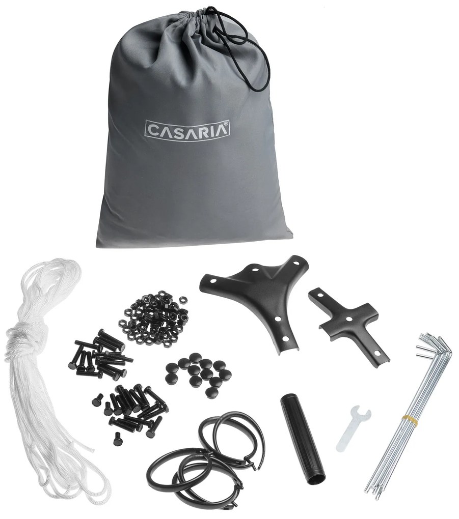Pergula jardim Topas 3x4m Proteção UV 50+ Vermelha