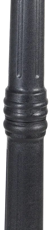 Lanterna clássica preta 3 luzes IP44 - Capital