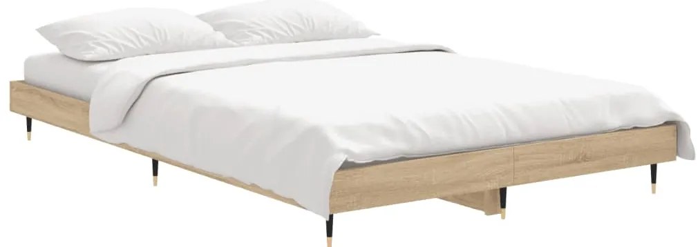 Estrutura cama s/ colchão derivados de madeira carvalho sonoma