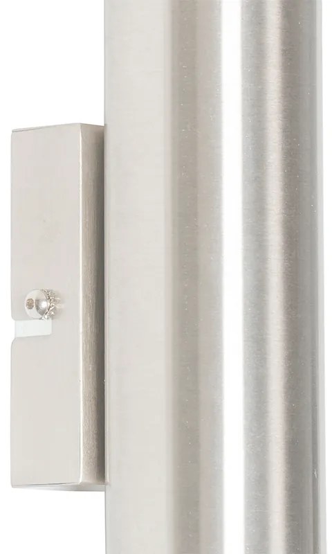 Candeeiro de parede moderno em aço 2-luzes - Jeana