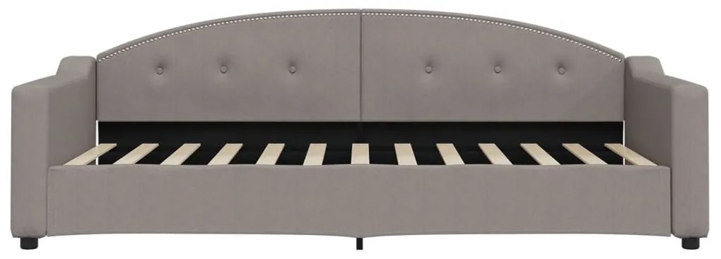 Sofá-cama c/ gavetão/gavetas 90x200 cm tecido cinza-acastanhado