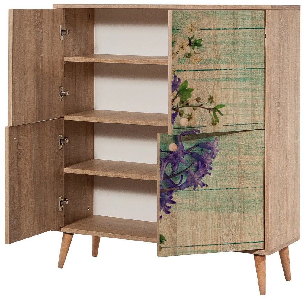 Armário Multiusos Multilux – Carvalho Sonoma – 95x111x36 cm