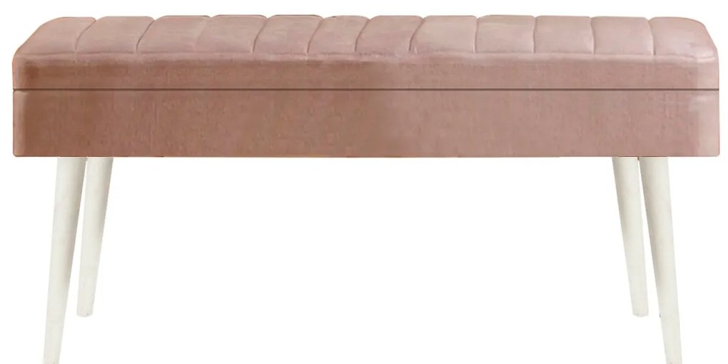 Conjunto de Mesa de Jantar Extensível Vina – Branco Pedra – Mesa: 129x