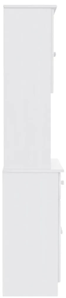 Aparador alto ALTA 77x35x165 cm madeira de pinho maciça branco