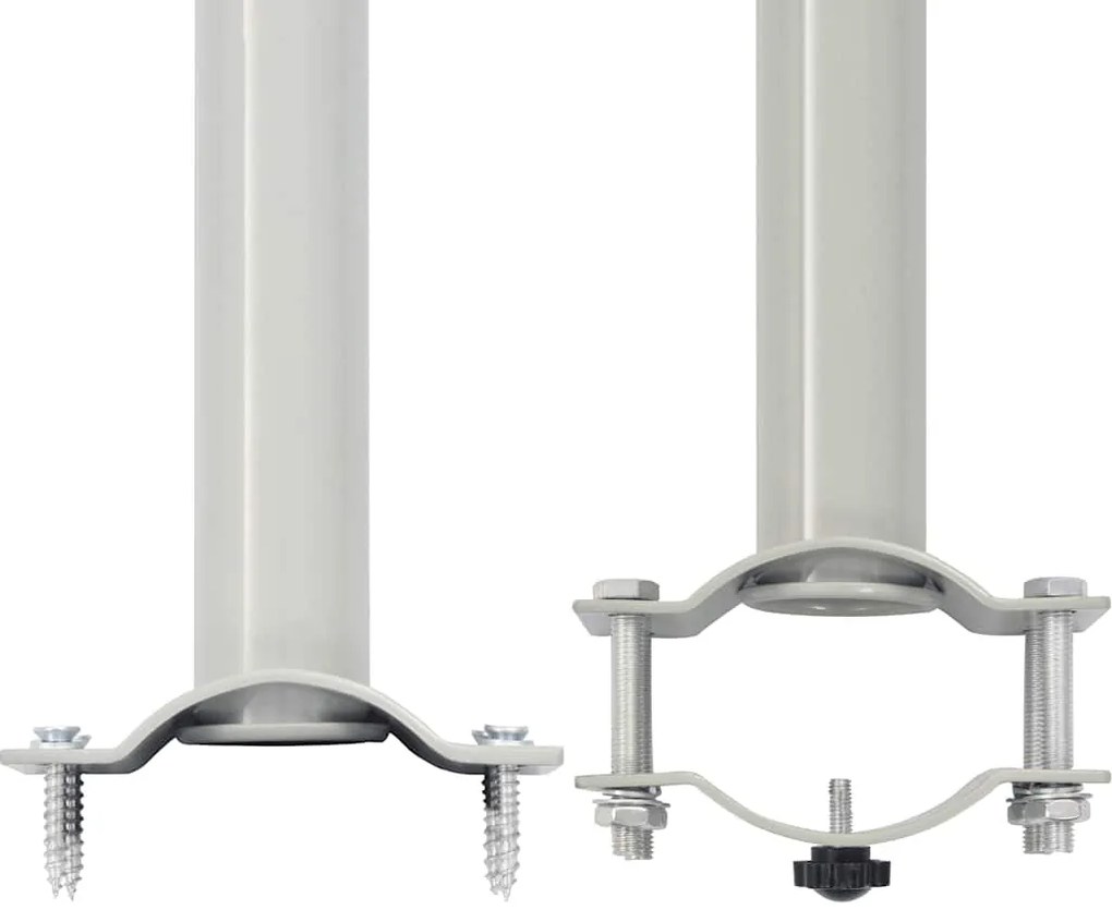 Toldo lateral retrátil para pátio 140x300 cm creme