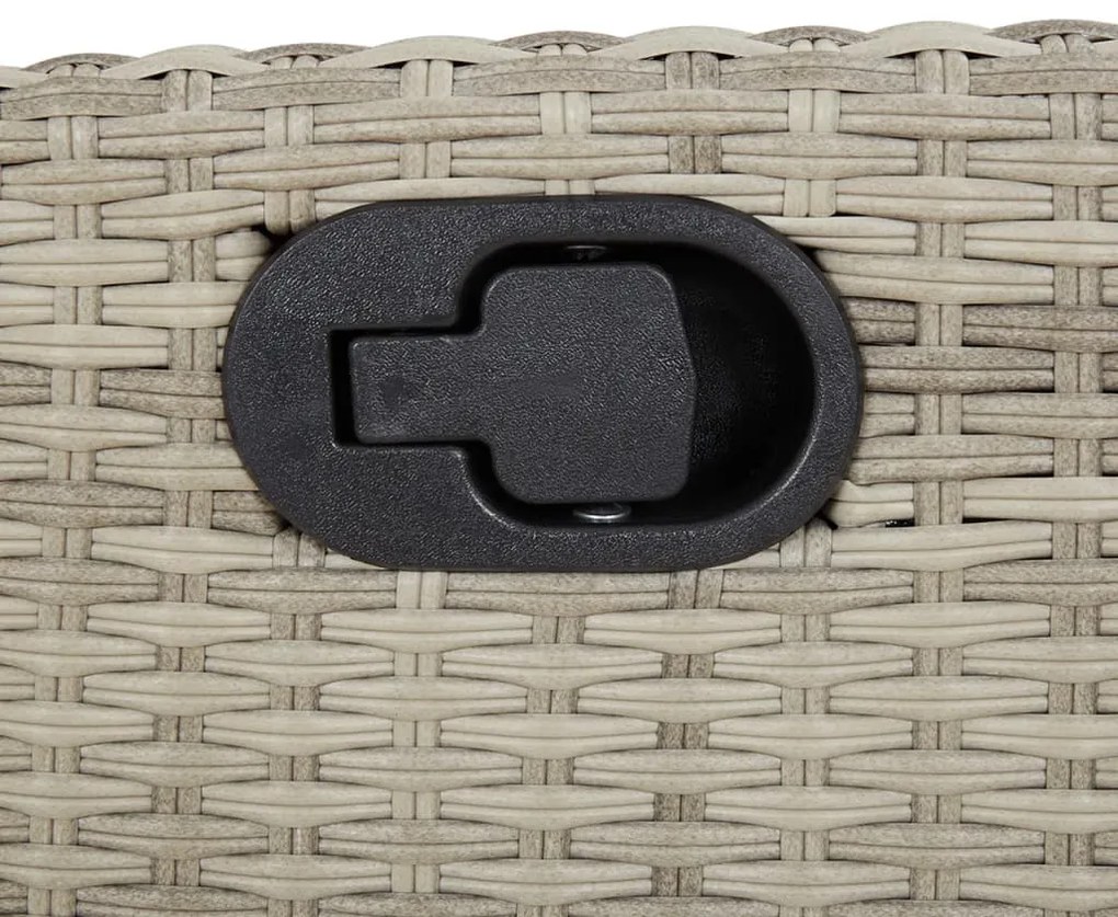 3 pcs conjunto de jantar p/ jardim c/ almofadões cinzento claro
