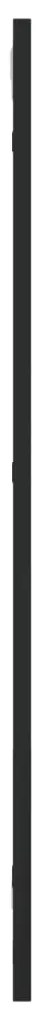 Espelho de parede retangular 30x80 cm ferro preto