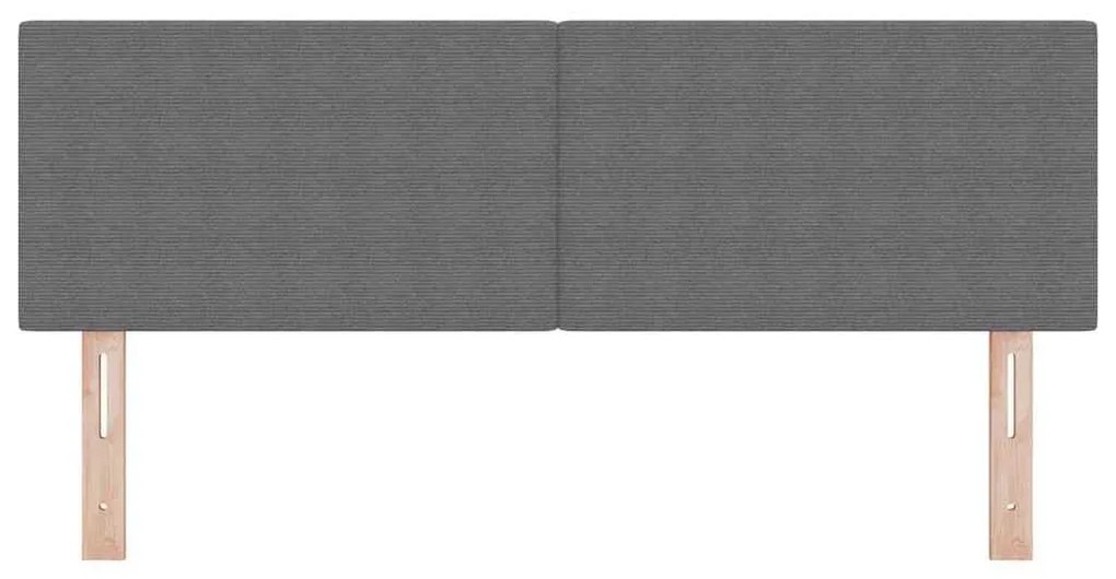 Cabeceira vidaXL Design Simples Cinza Claro 140 cm Tecido de Veludo