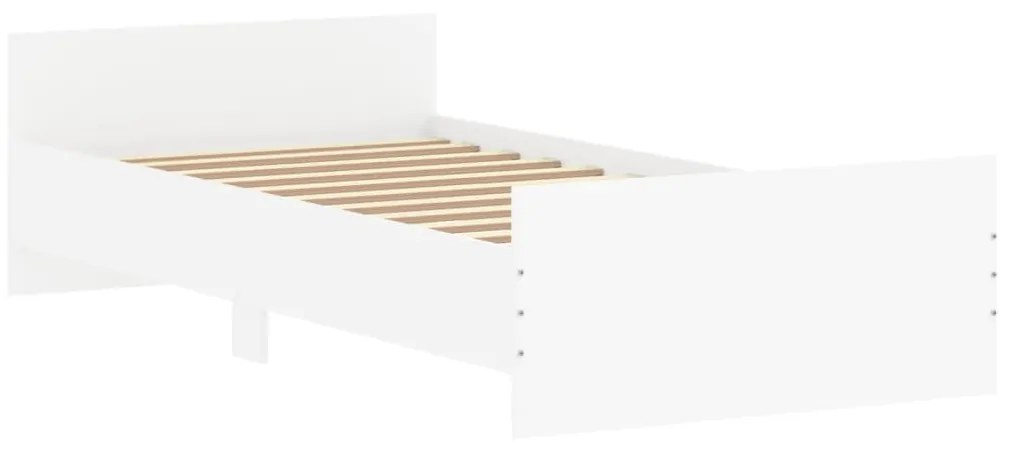 Estrutura de Cama Moon - 100x200 cm - Branco - Design Moderno