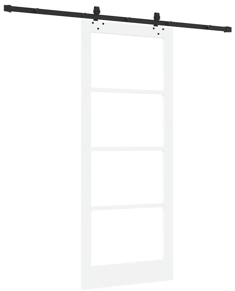 Porta Deslizante vidaXL com Conjunto de Hardware Branco 86x211 cm Made