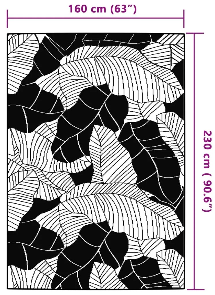 Tapete de exterior 160x230 cm ARAKIL PP Verde