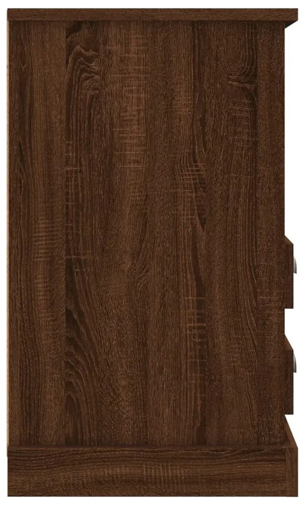 Mesas de cabeceira 2 pcs 43x36x60 cm cor carvalho castanho
