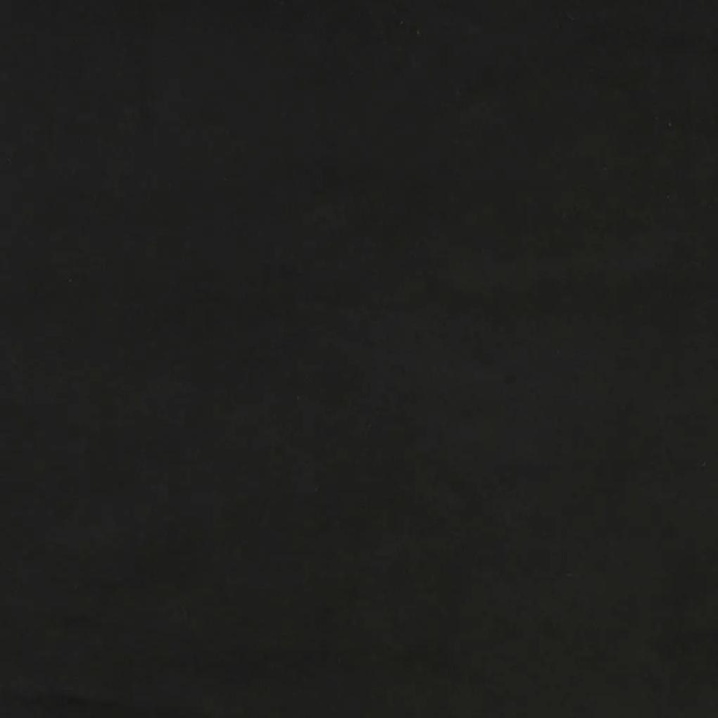 Cama boxspring com colchão 120x200 cm veludo preto