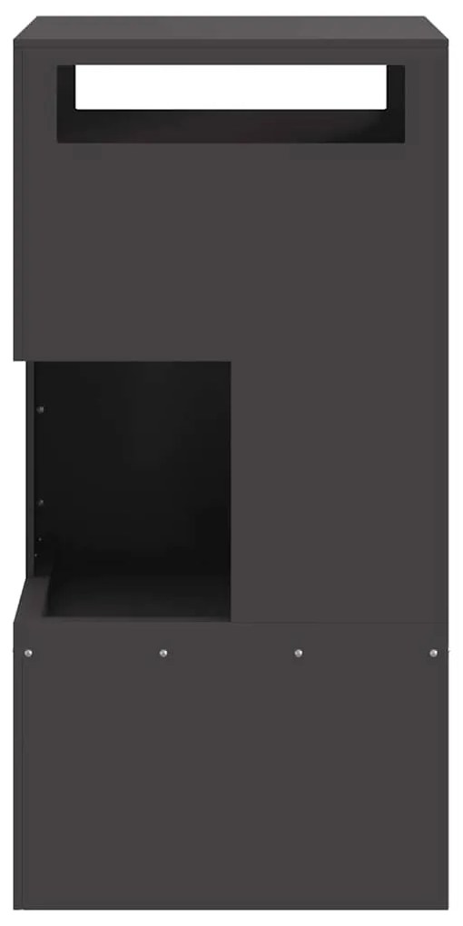 Lareira Preta 50x50x100 cm Aço